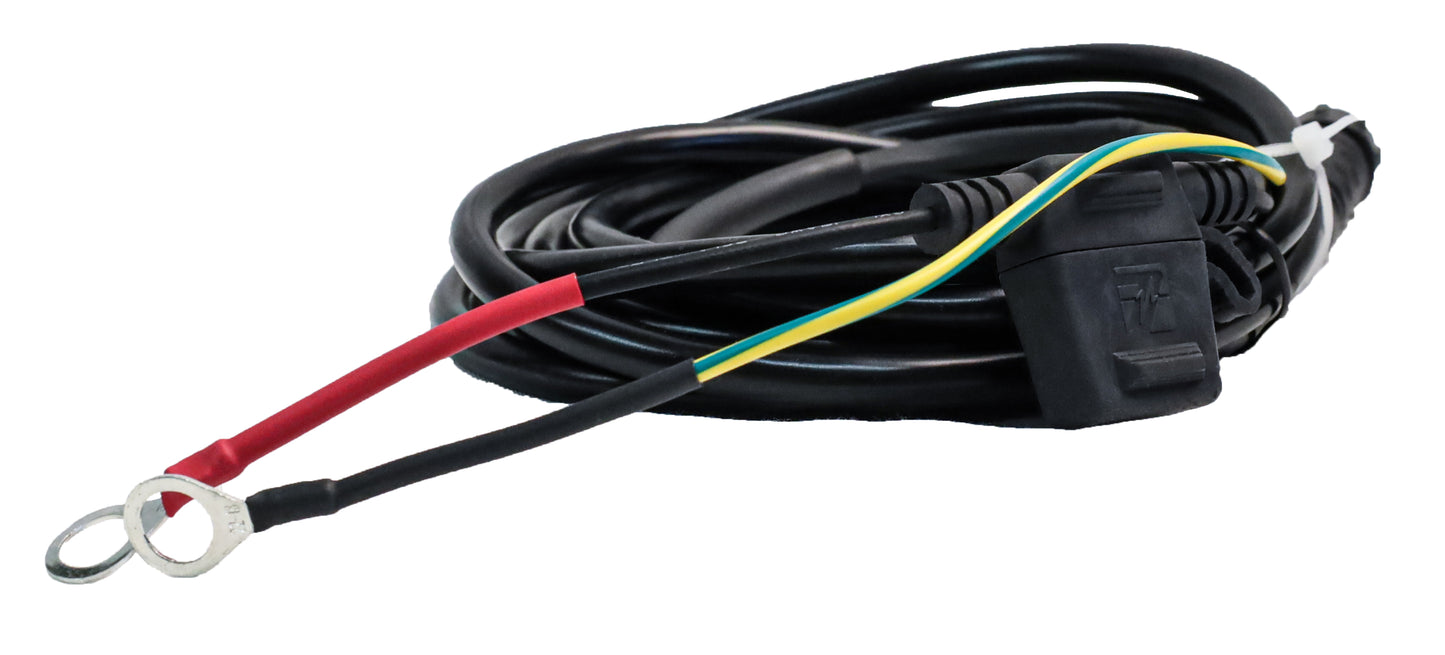 Camera, Echo, or Cellbase to External Deep Cycle Battery Connection Cable, 9ft. with Rodent Shield