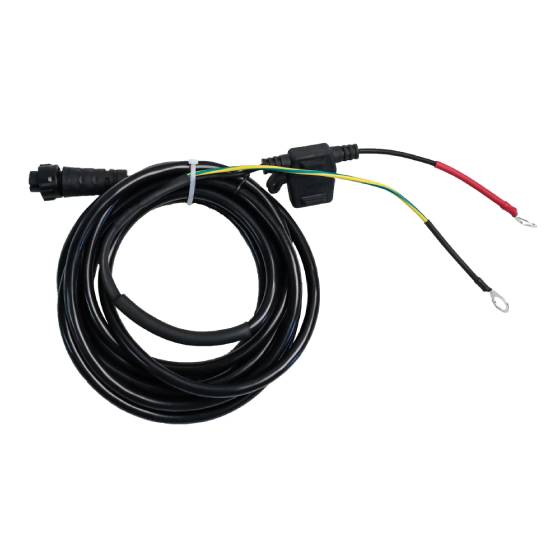 Camera, Echo, or Cellbase to External Deep Cycle Battery Connection Cable, 9ft. with Rodent Shield