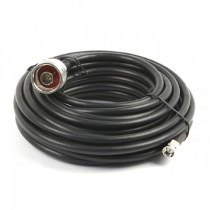 100' Antenna Cable, 400 Series with 6" strain relief pigtail.